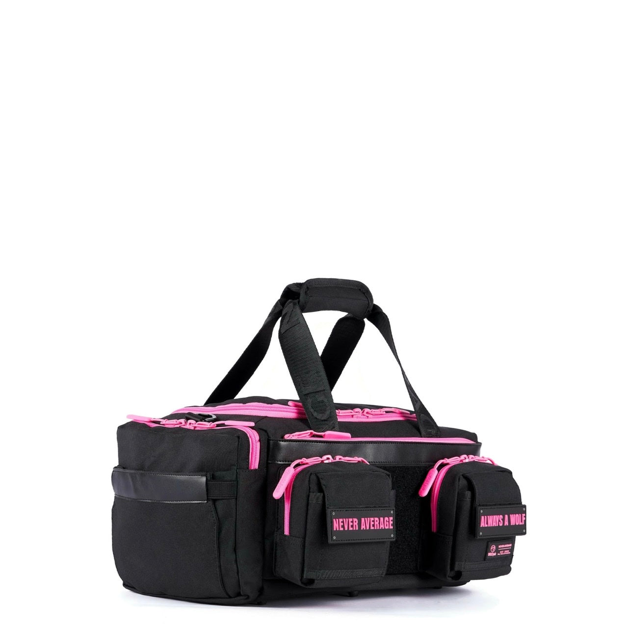 20L Mini Duffle Bag Black Neon Pink