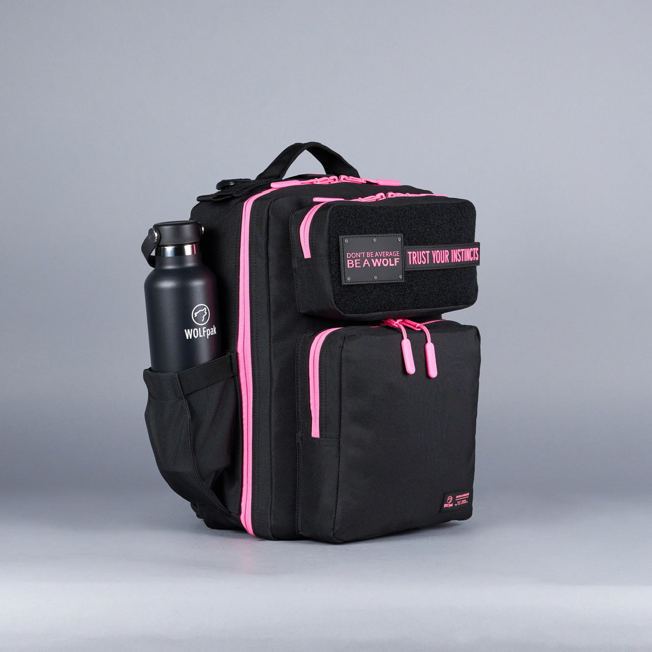 15L Backpack Black Neon Pink