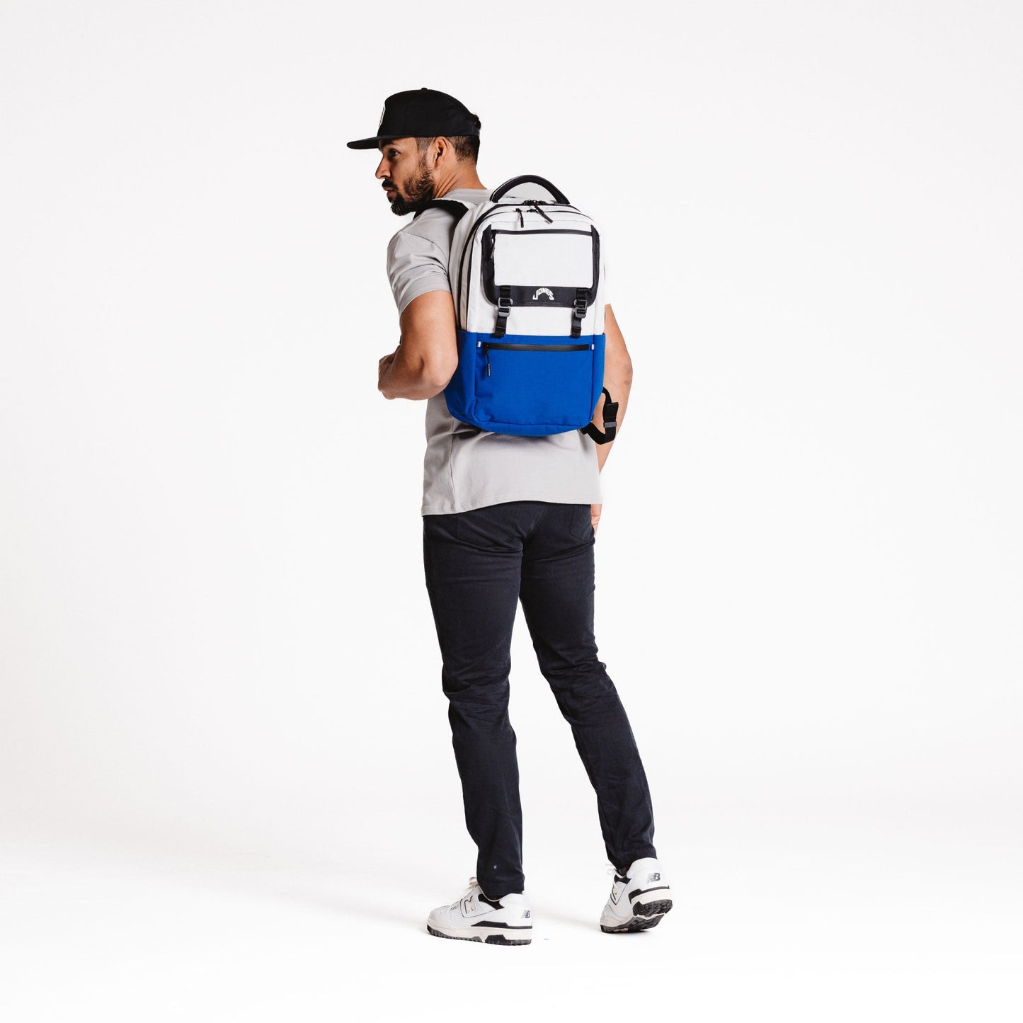 A2 Backpack - Cement/Cobalt Blue