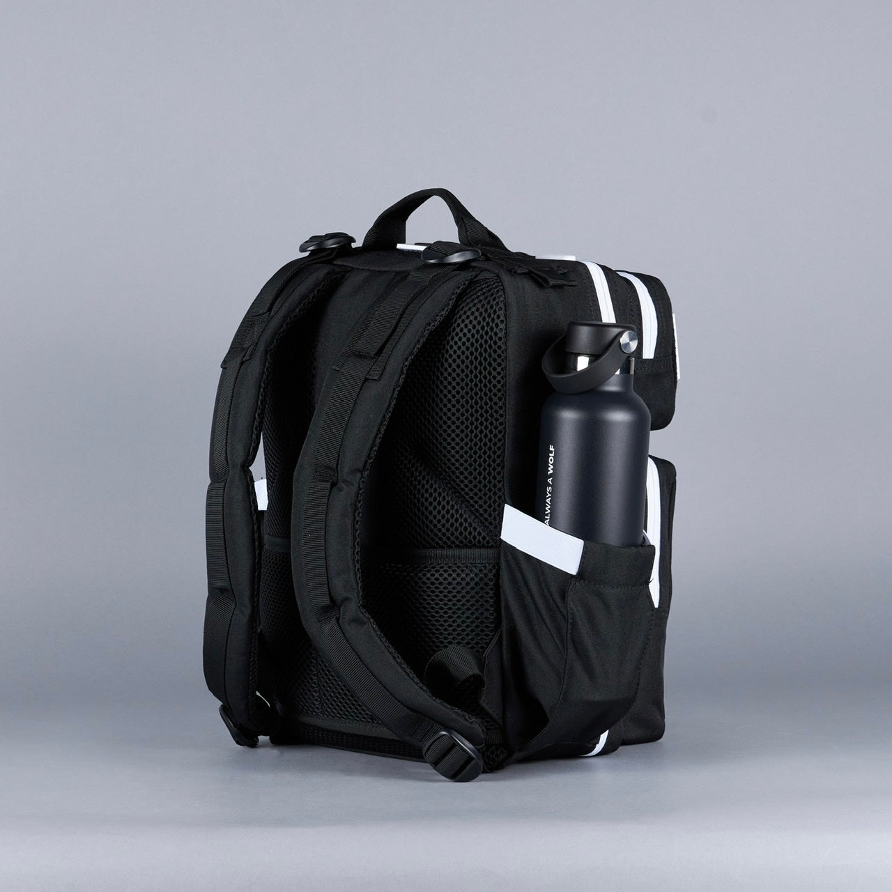 15L Backpack Alpha Black White Accents