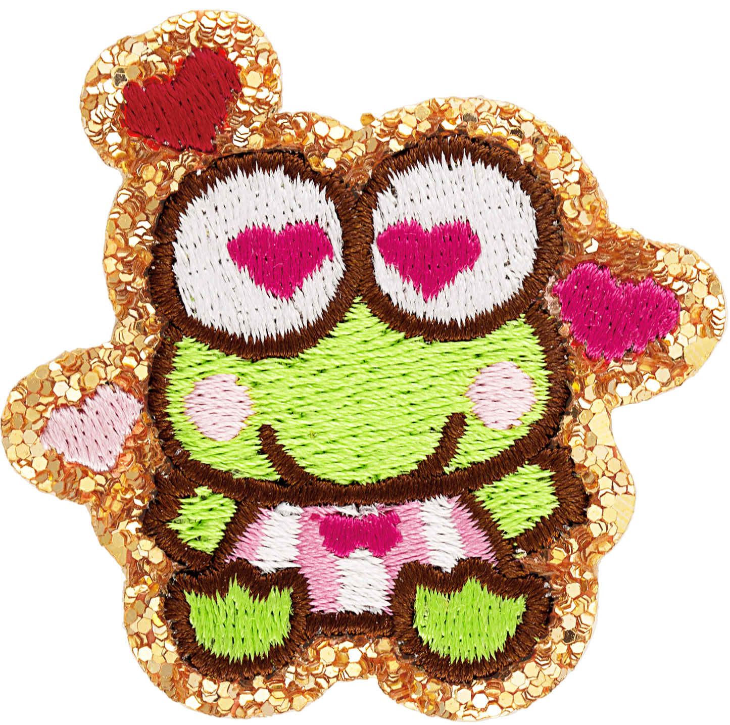 Keroppi Glitter Varsity Patch