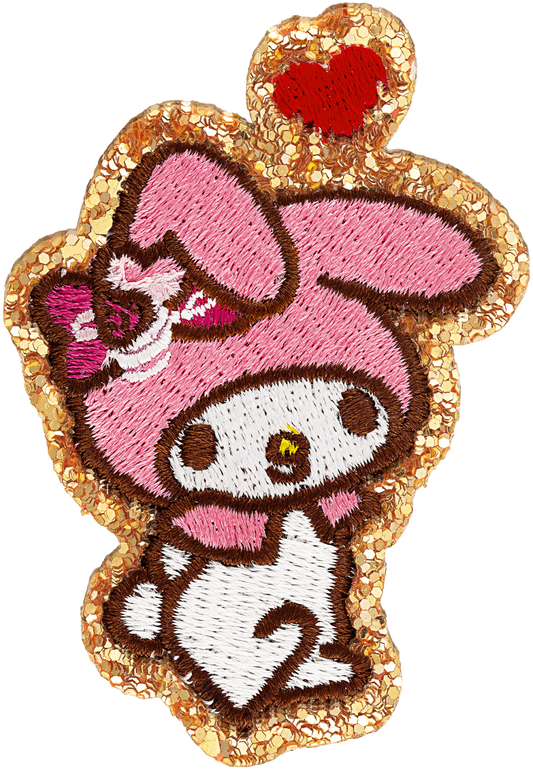 My Melody Glitter Varsity Patch