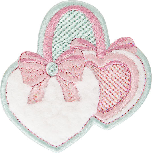 Heart Earmuffs Patch