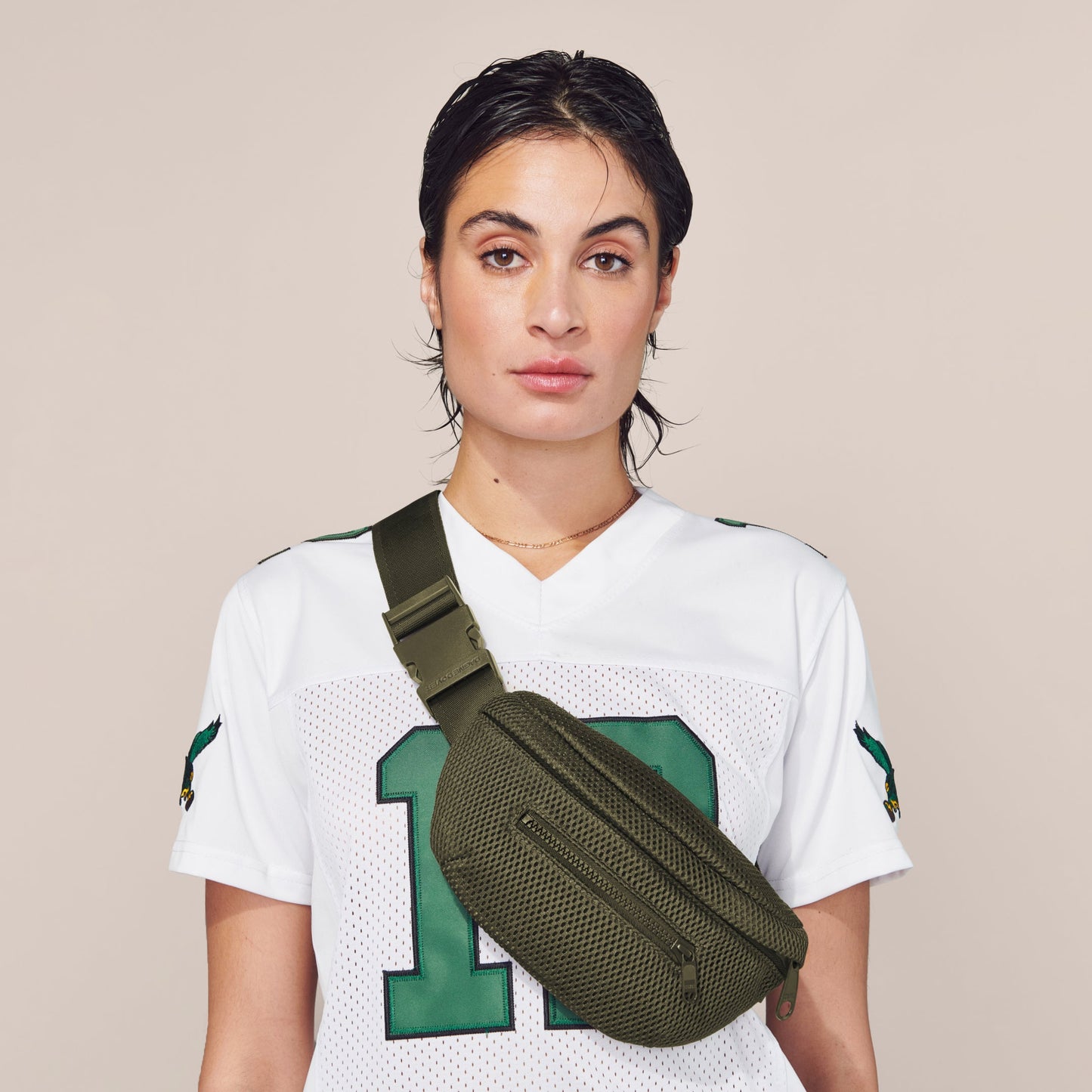 Ace Fanny Pack in Dark Moss Air Mesh