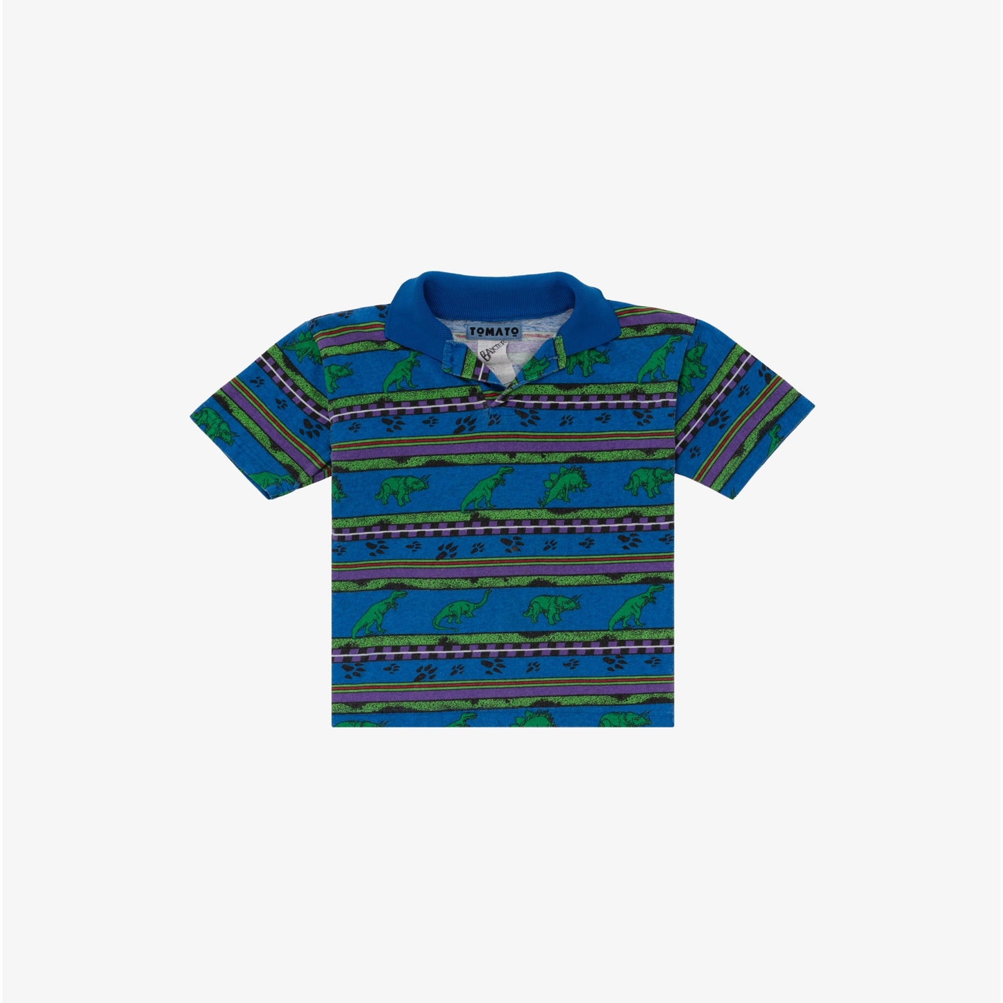 Vintage Kids Dino Print Polo