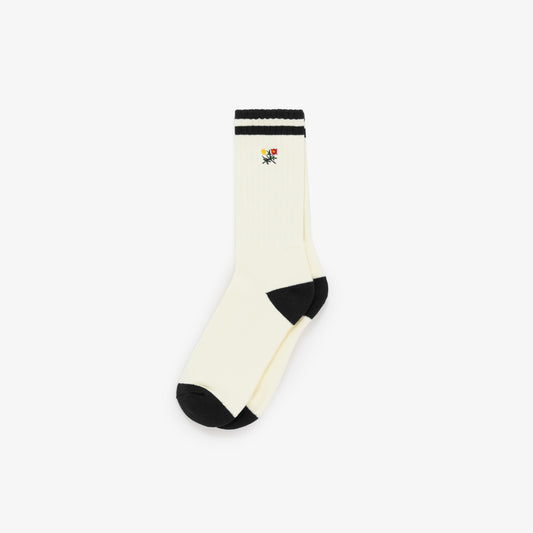 Striped  Crest  Sock