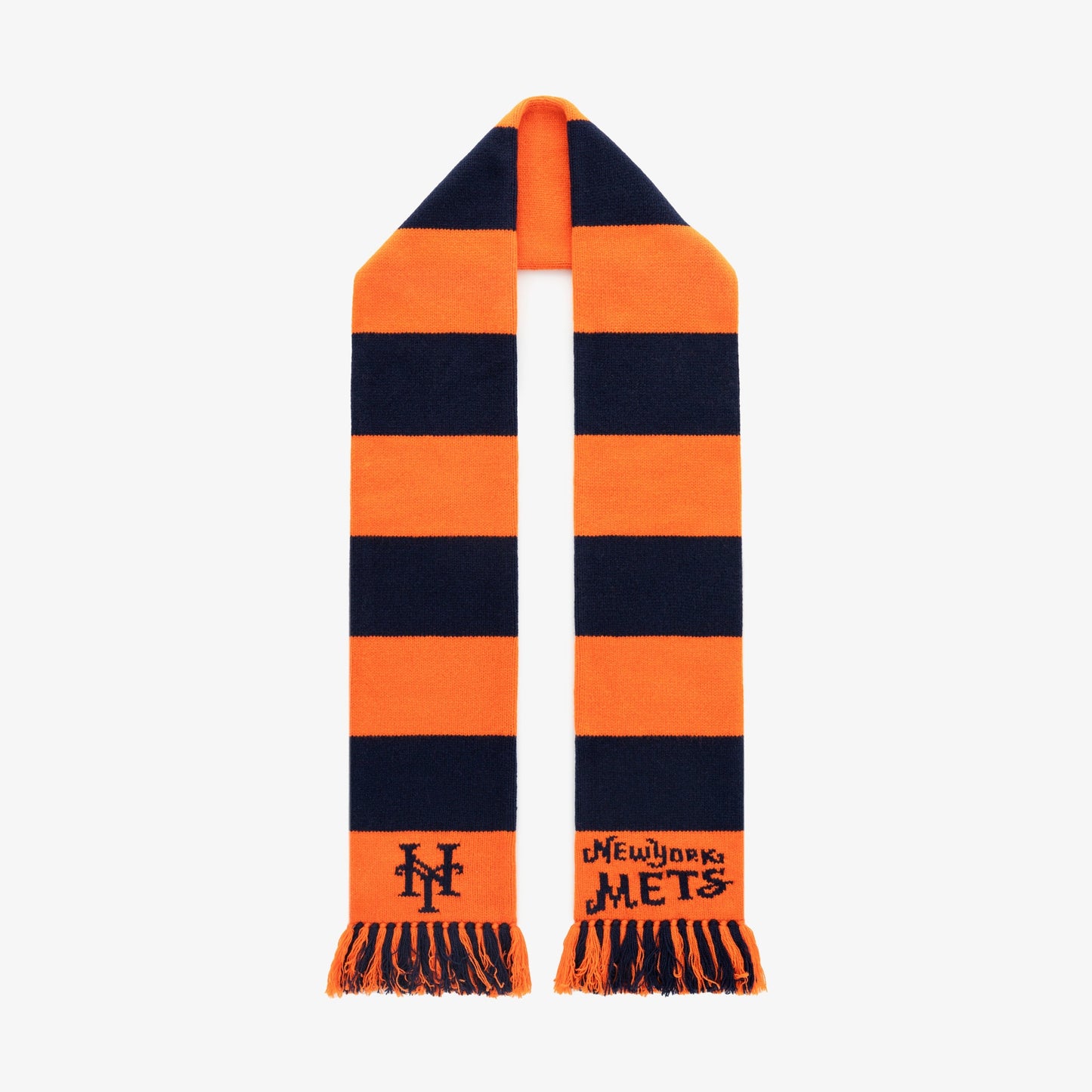 ALD / New York Mets Striped Wool Scarf