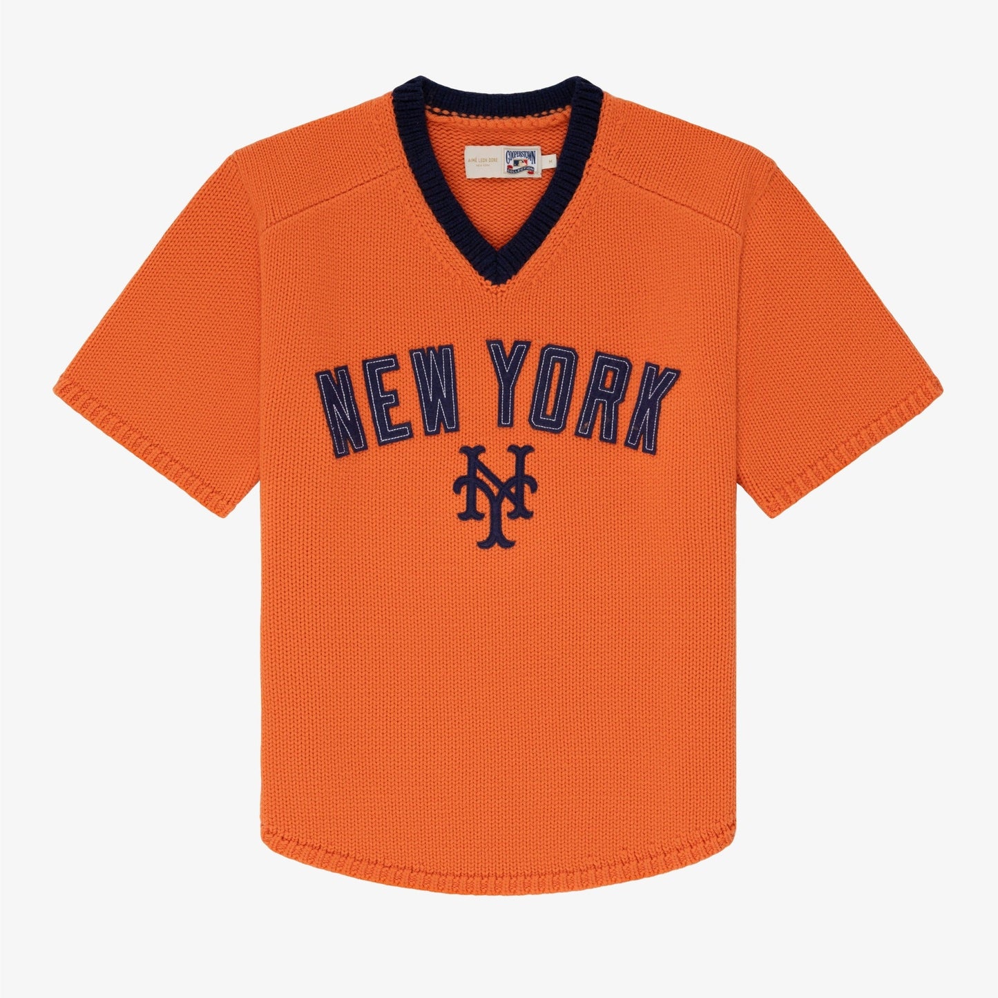 ALD / New York Mets Short-Sleeve Knit  Sweater