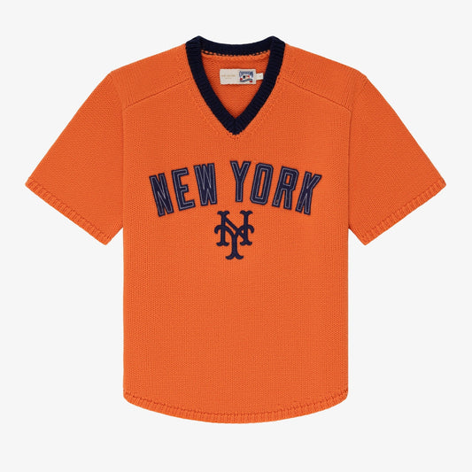 ALD / New York Mets Short-Sleeve Knit  Sweater