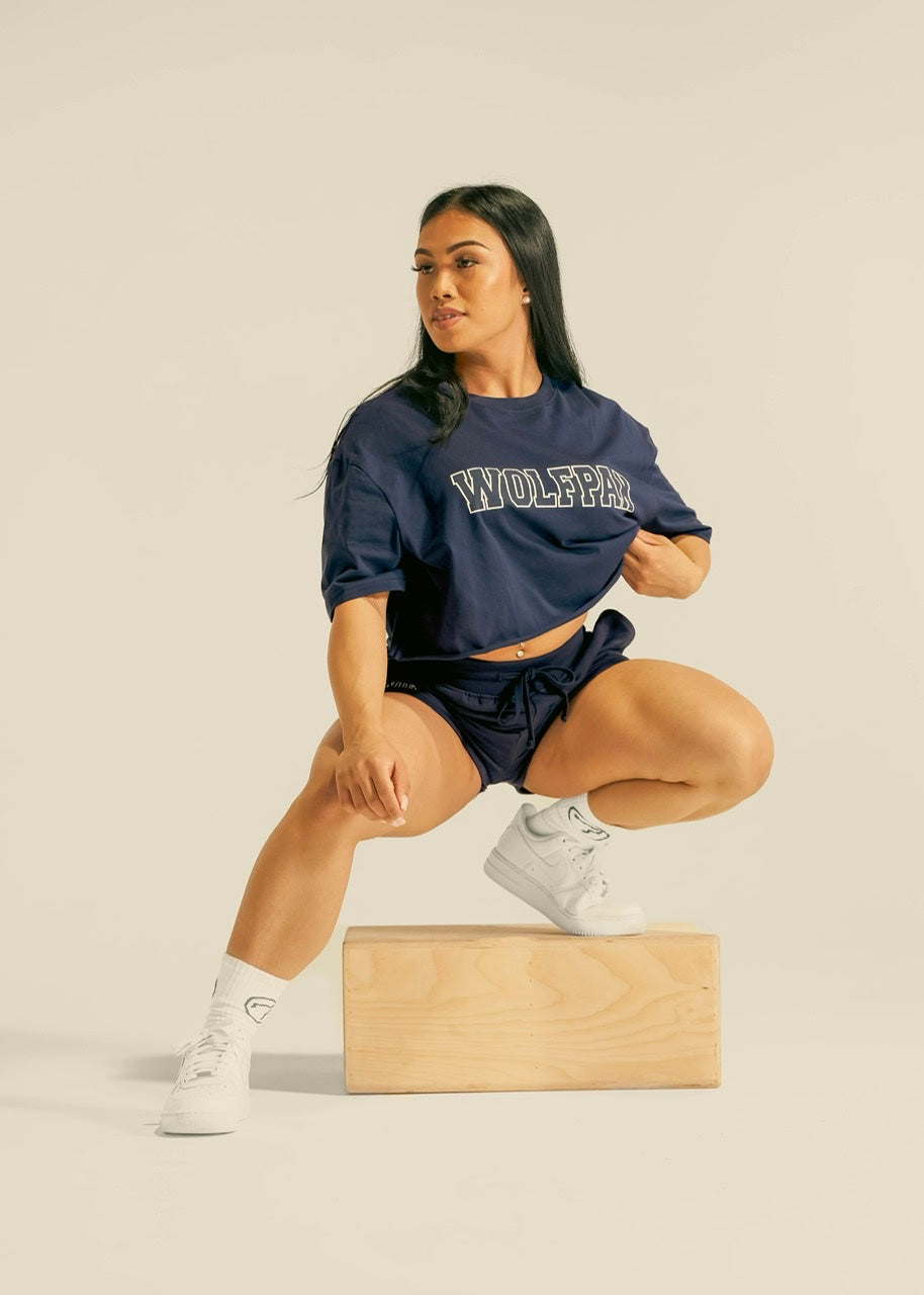 Women's Varsity Cropped Tee Varsity Blue