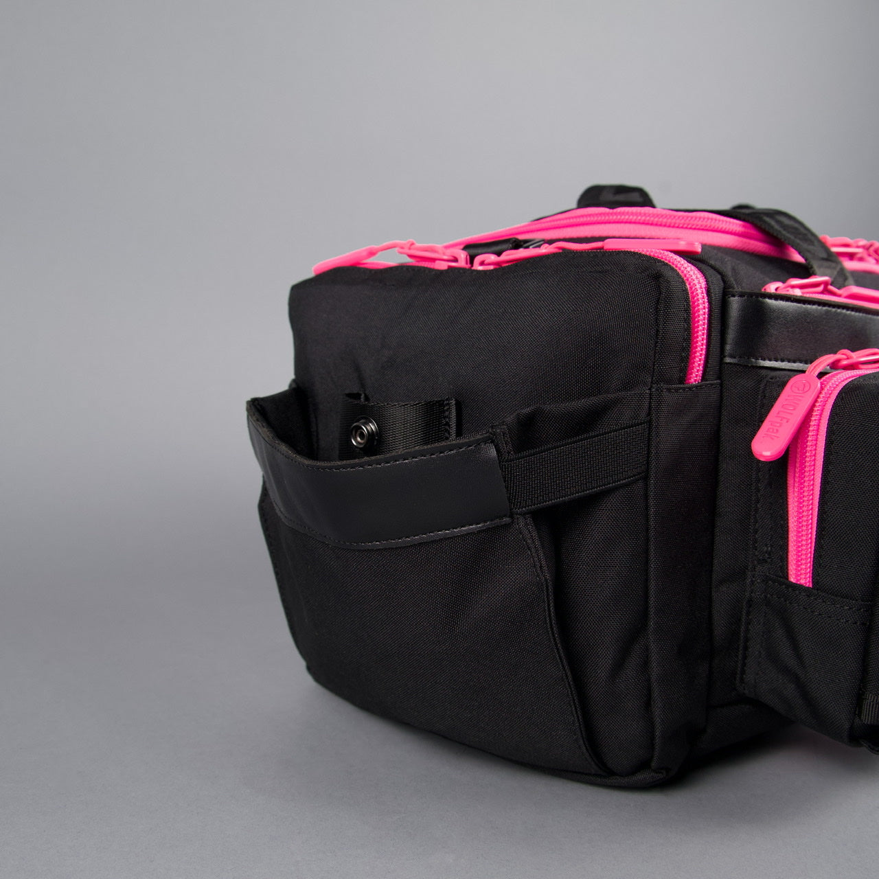 20L Mini Duffle Bag Black Neon Pink