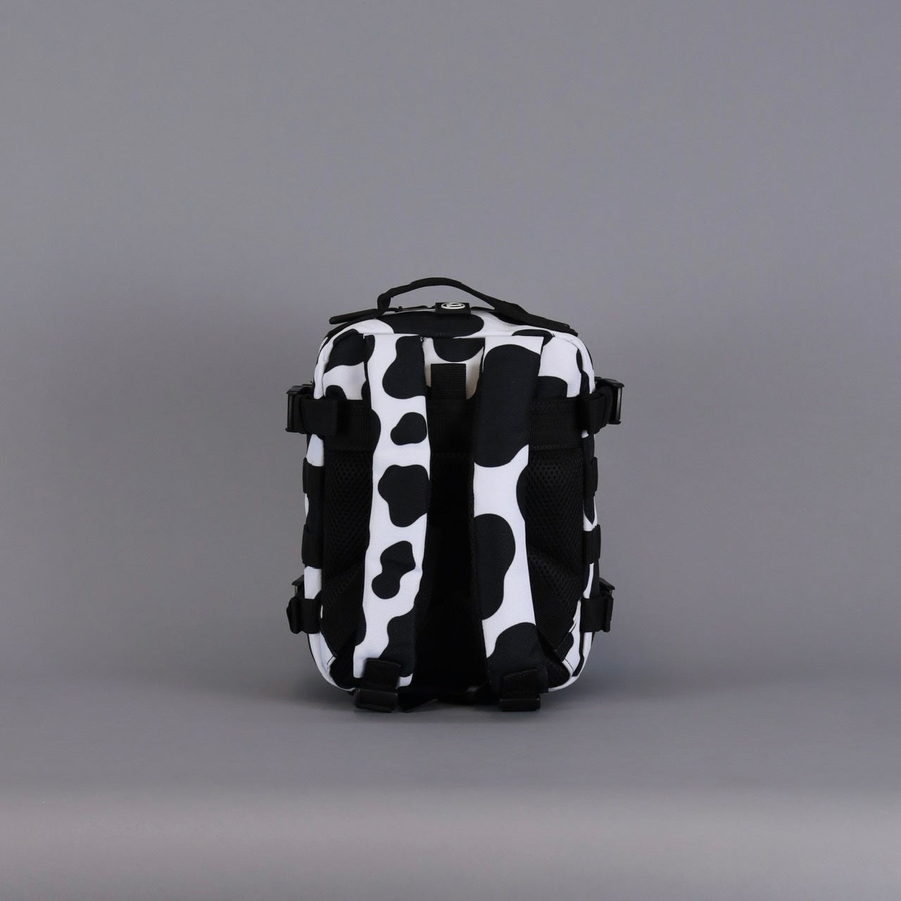 9L Backpack Mini Black White Cow