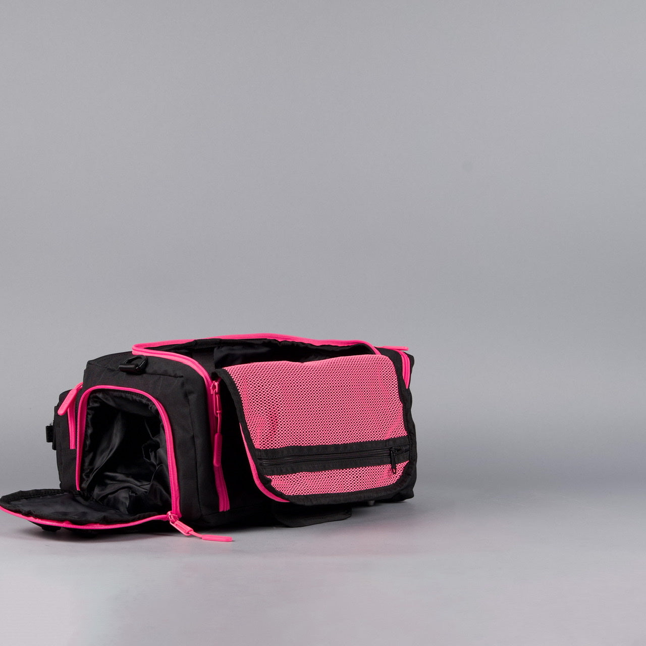 20L Mini Duffle Bag Black Neon Pink