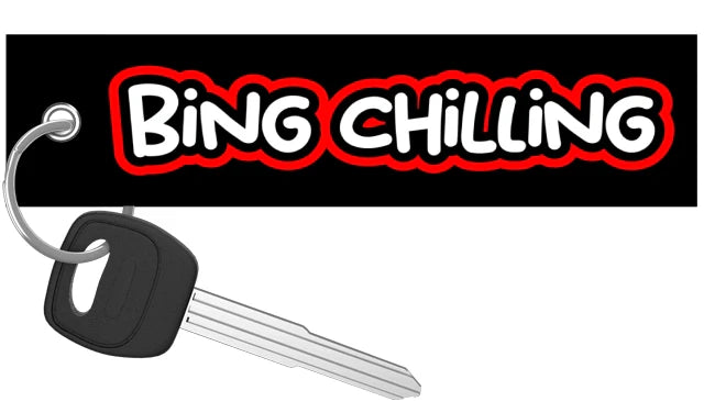 Bing Chilling - Motorcycle Keychain