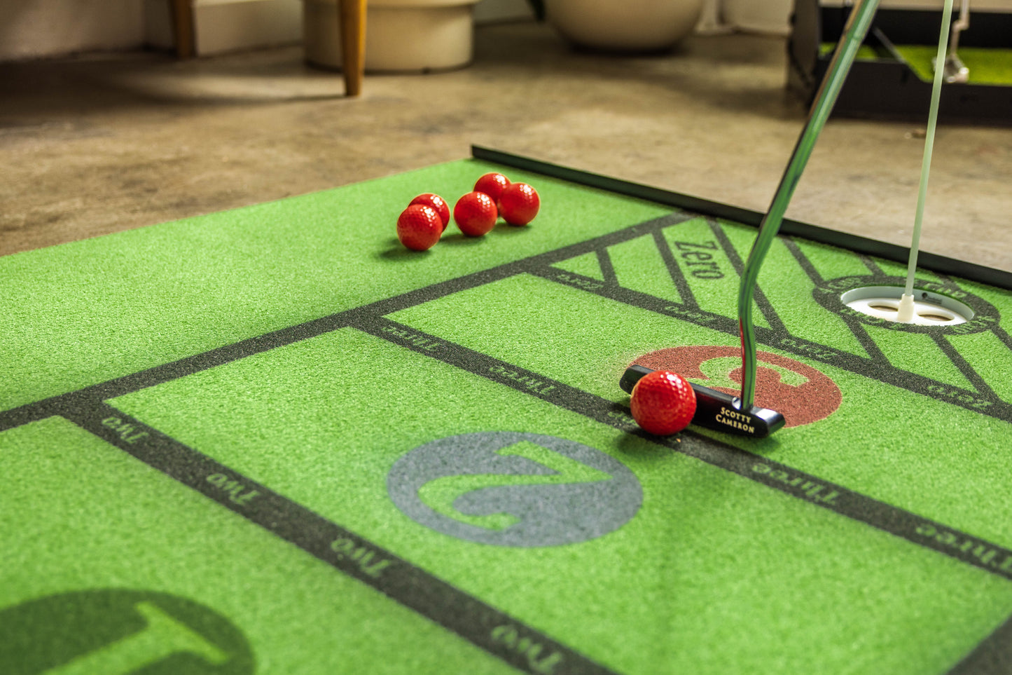 Golf Putting Game - ShufflePutt! Putting and Shuffleboard with a "Drain It" Twist (4 SIZES)