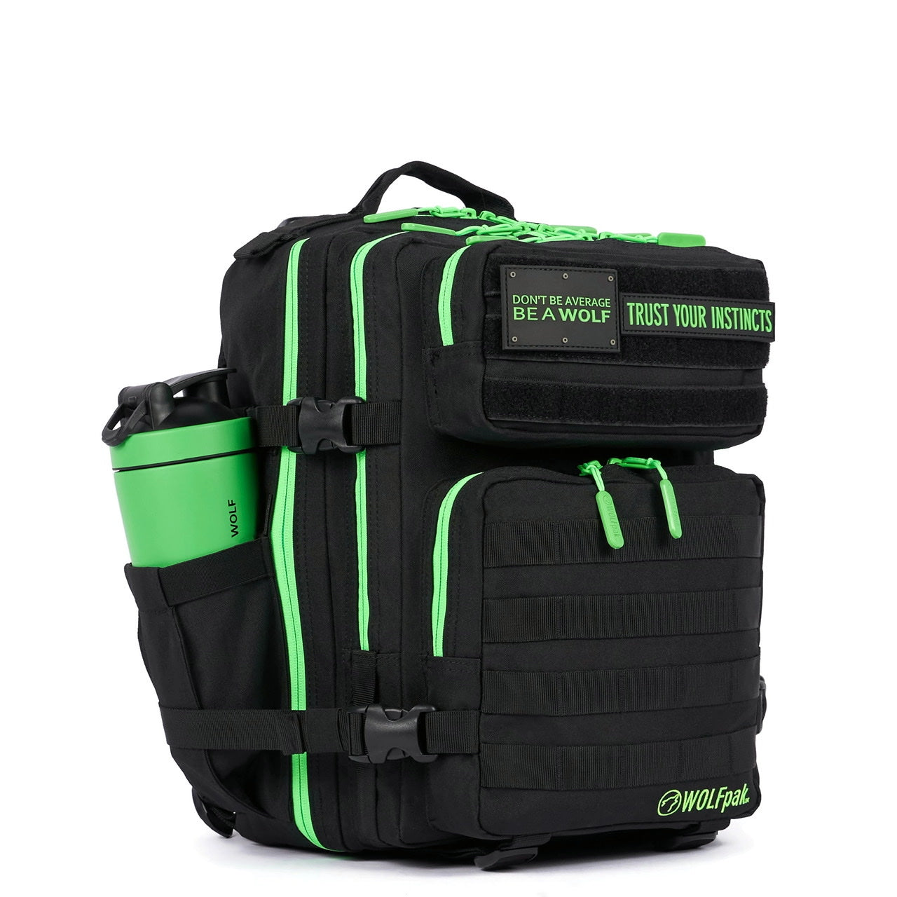 25L Backpack Black Neon Green