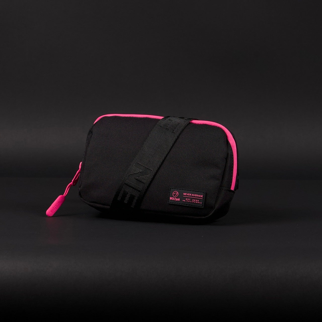 Crossbody Pack Black Neon Pink