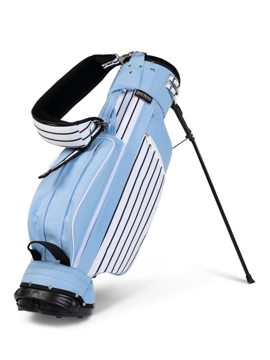 Classic Stand Bag - Powder Blue Pinstripe