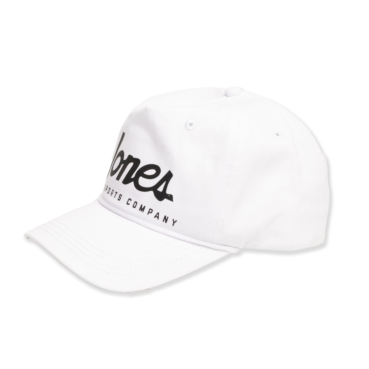 Classic Rope Jones Snapback - White/Black