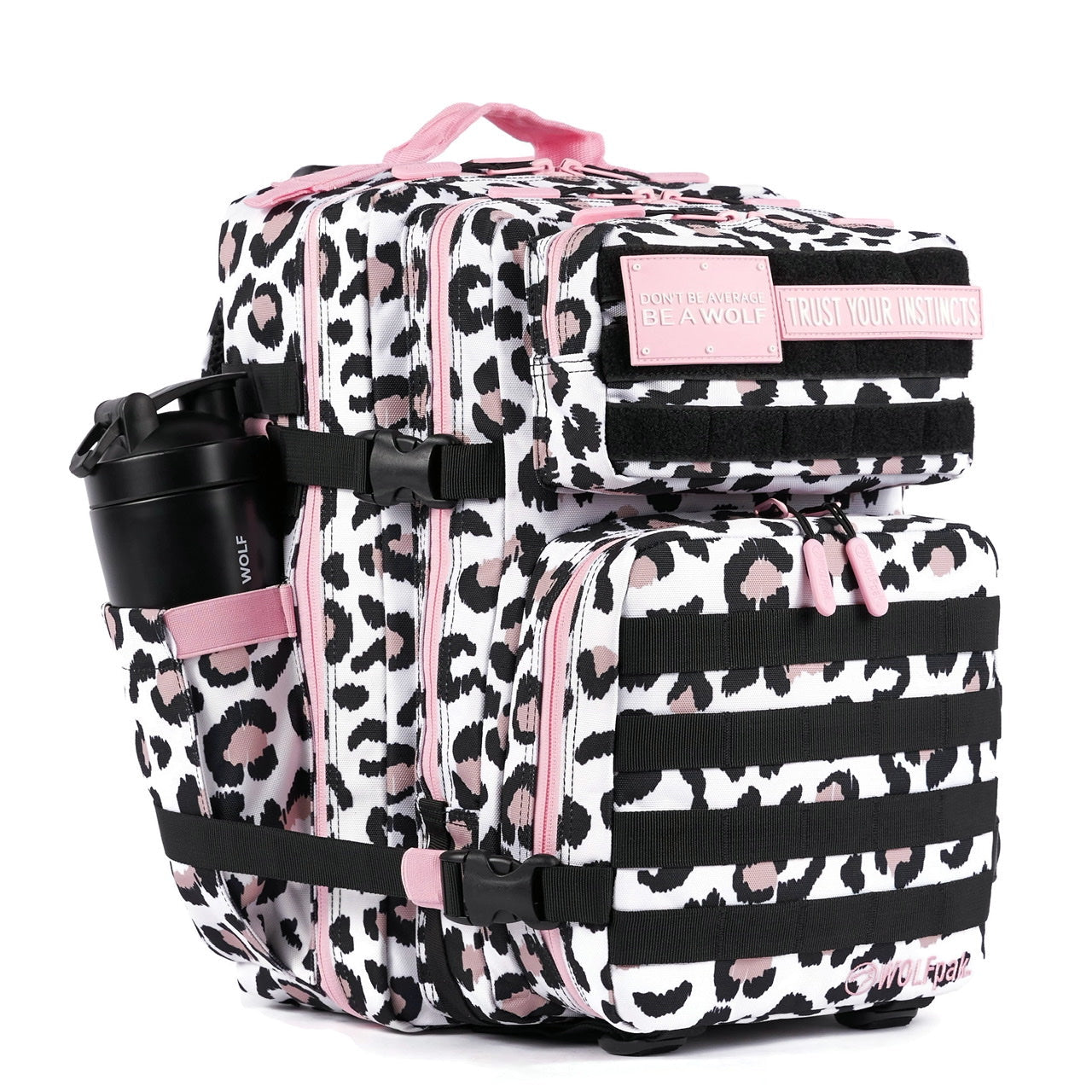 35L Leopard Pink Zip Meal Prep Management