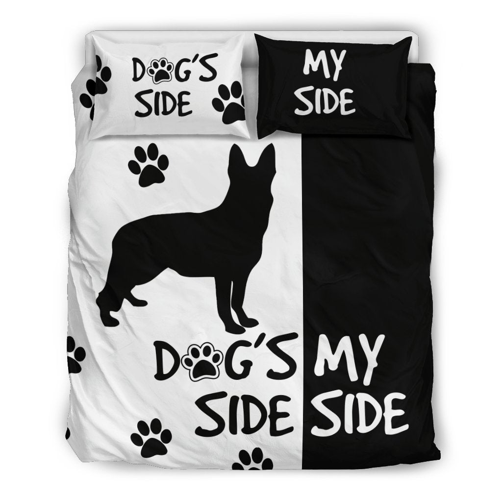 "Dog's Side, My Side" German Shepherd Duvet Cover