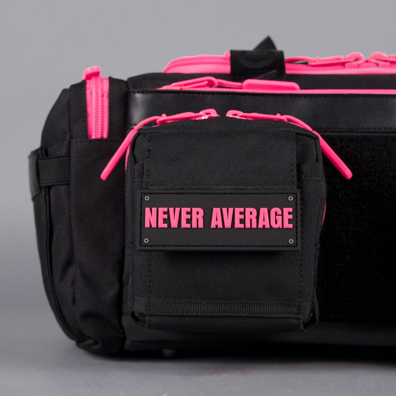 20L Mini Duffle Bag Black Neon Pink