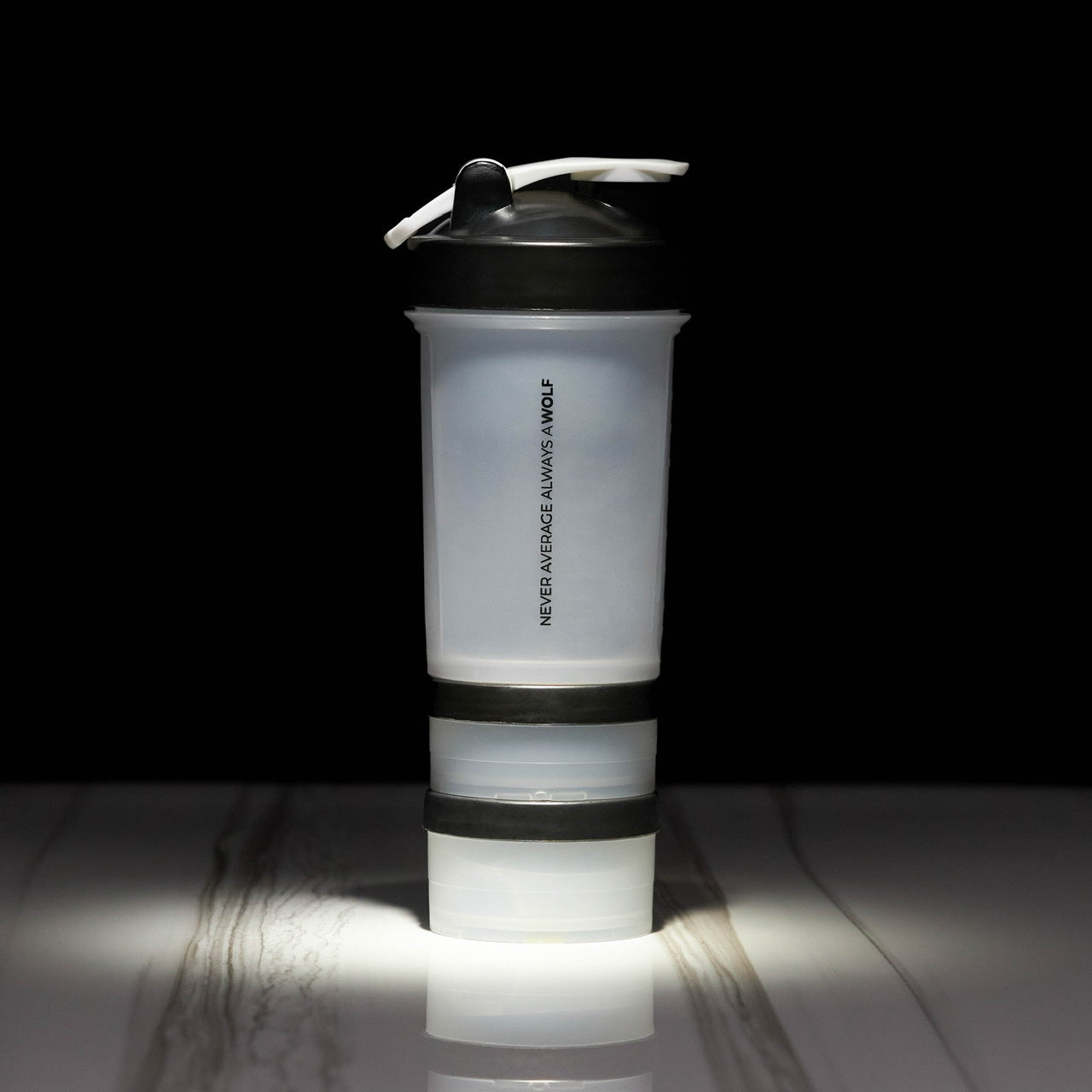 Shaker Bottle With Storage Compartments