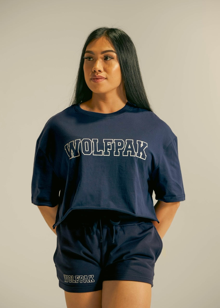 Women's Varsity Cropped Tee Varsity Blue