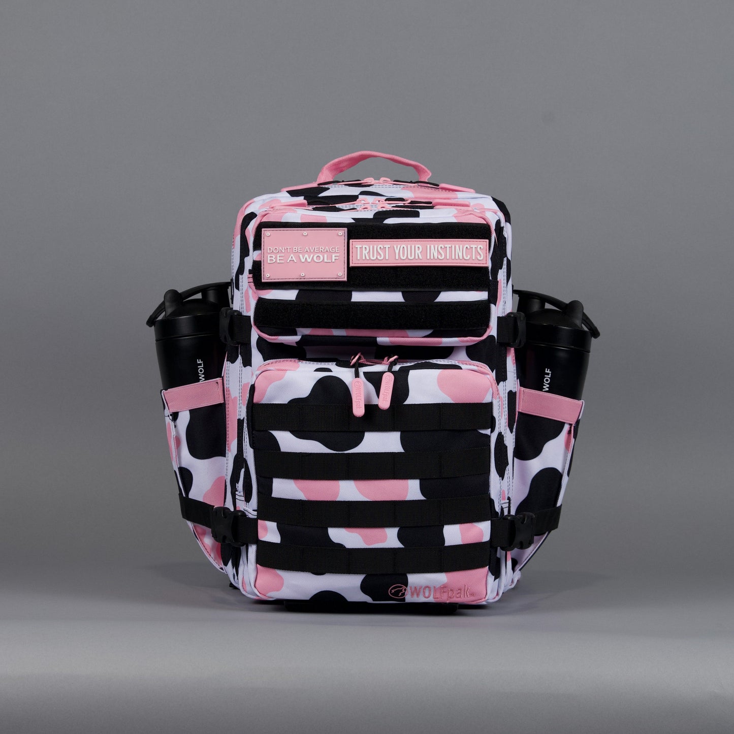 35L Backpack Pink Black Cow