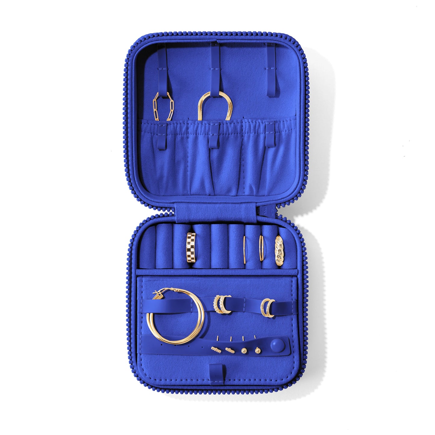 Frankie Jewelry Case in Deep Sea, Large