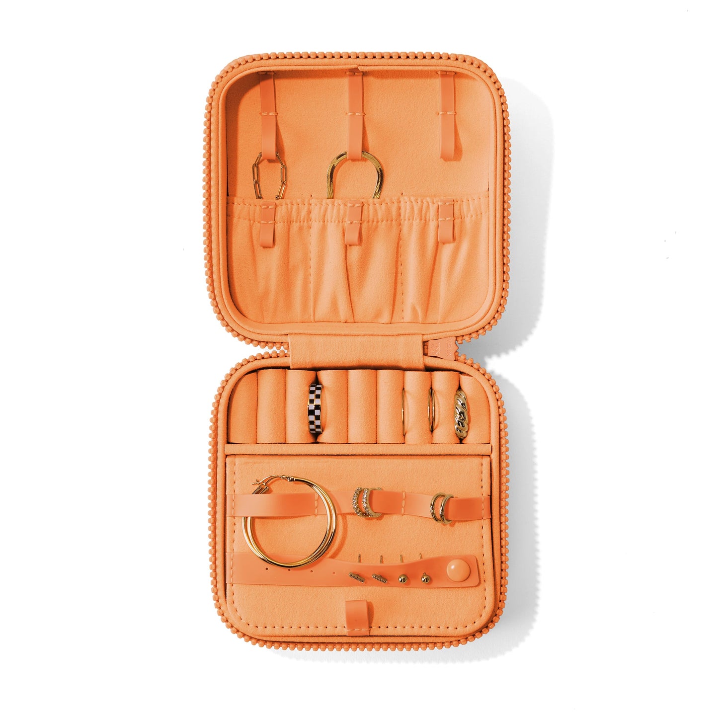 Frankie Jewelry Case in Tangerine Dream, Large