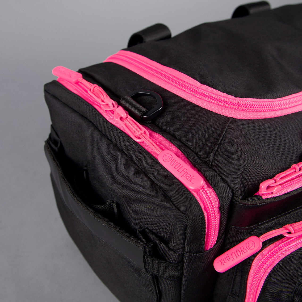 20L Mini Duffle Bag Black Neon Pink