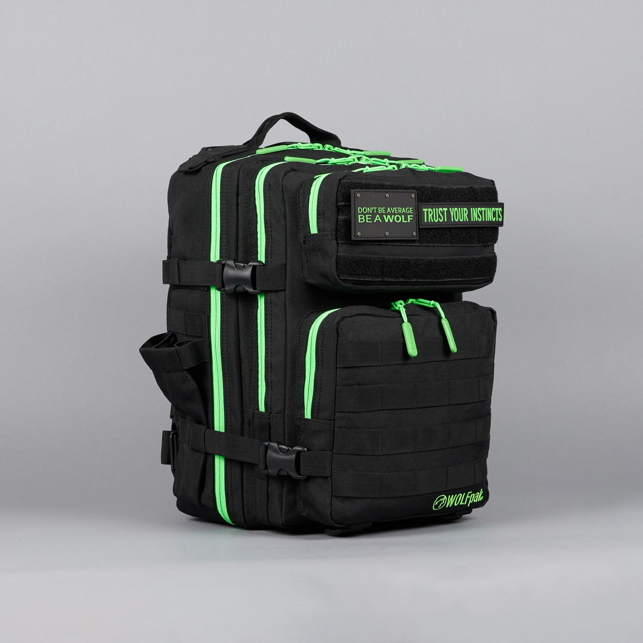 25L Backpack Black Neon Green