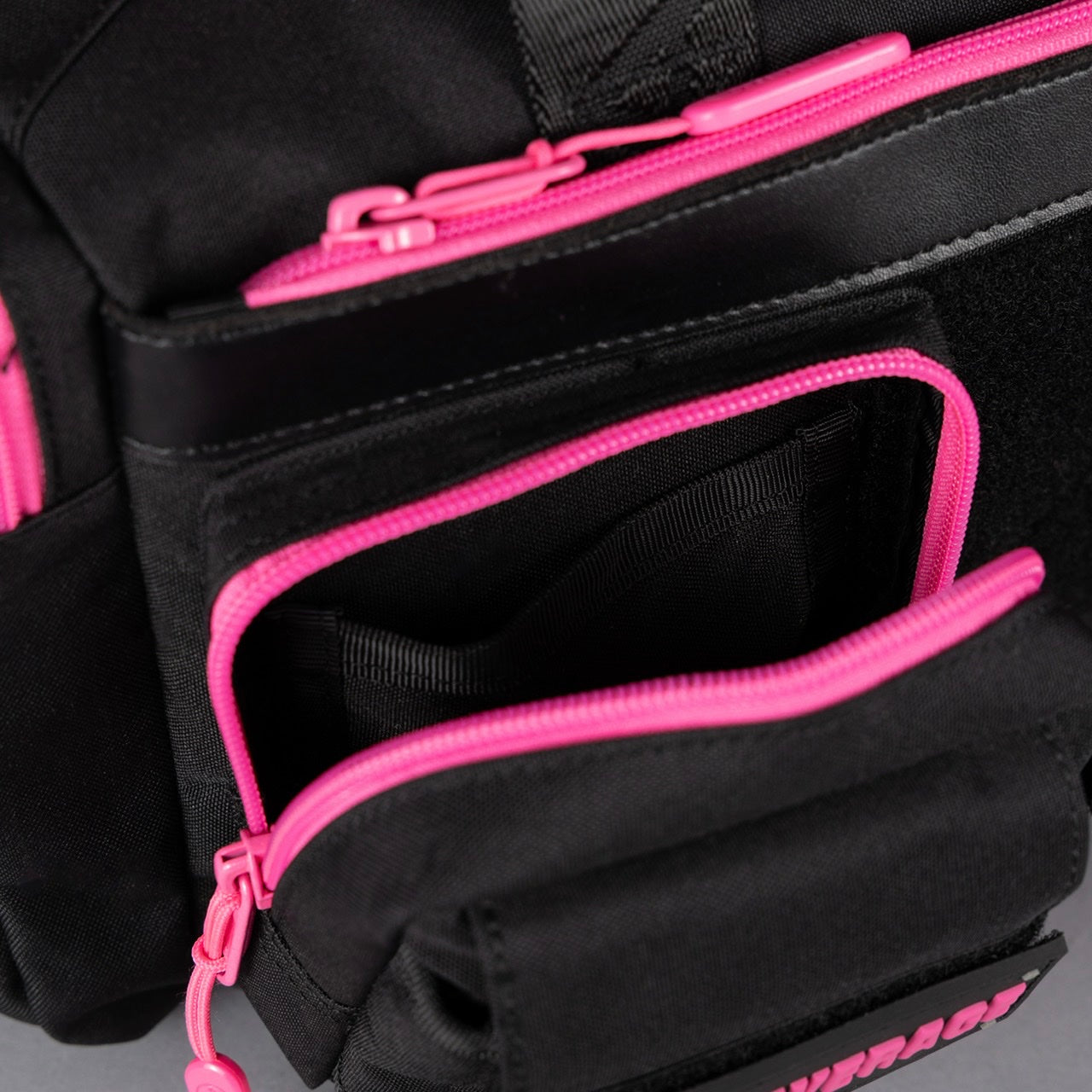 20L Mini Duffle Bag Black Neon Pink