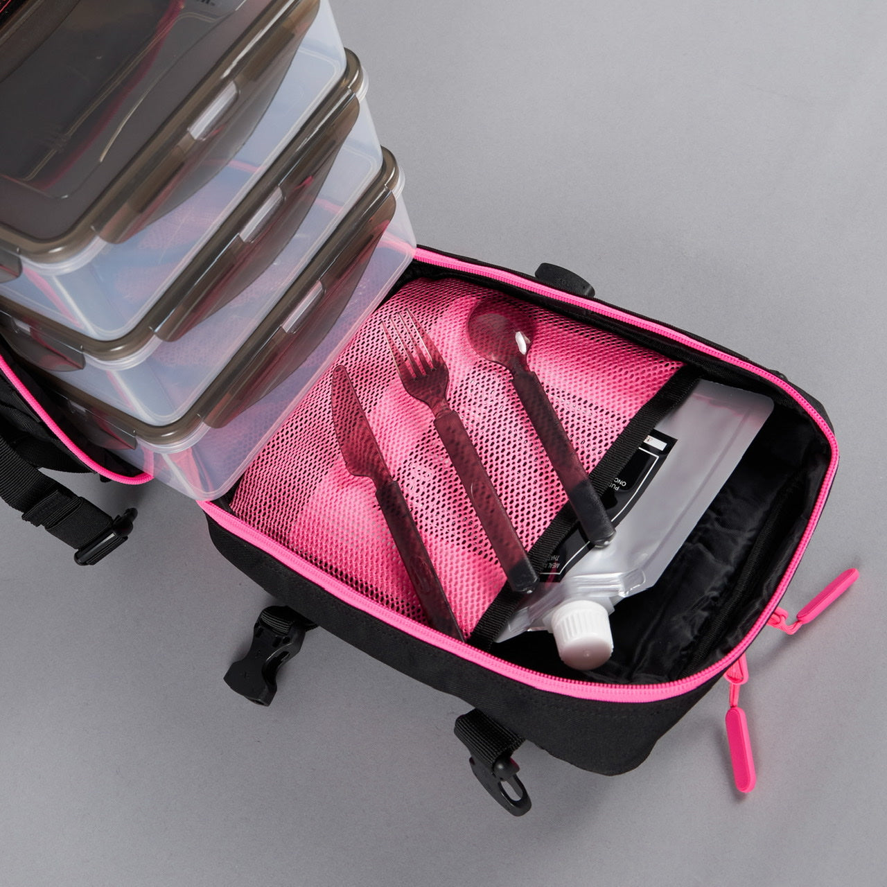 9L Mini Black Neon Pink Meal Prep Management