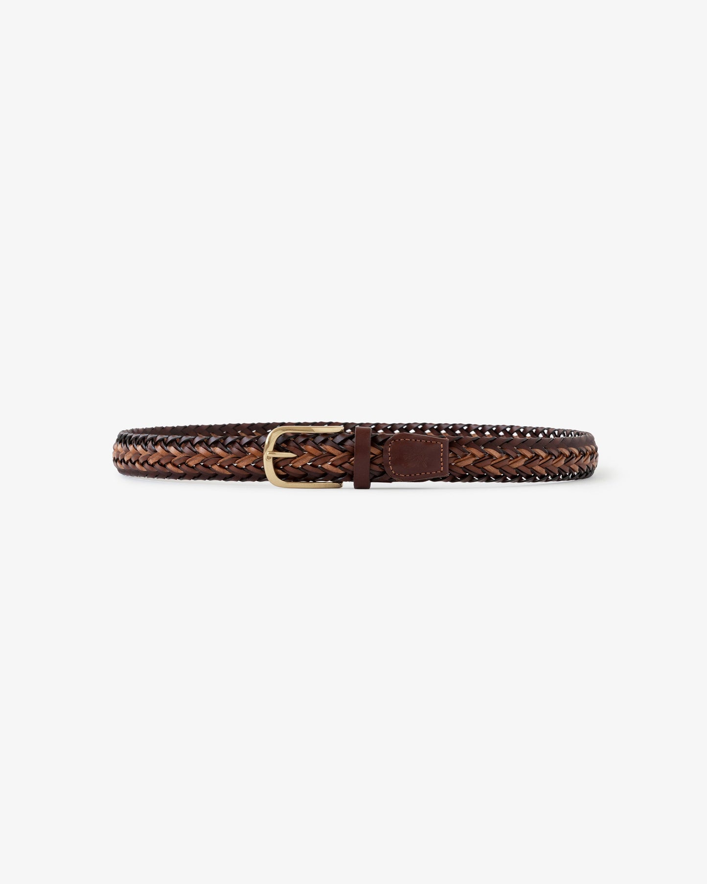 Multi-Color Braided Leather Belt