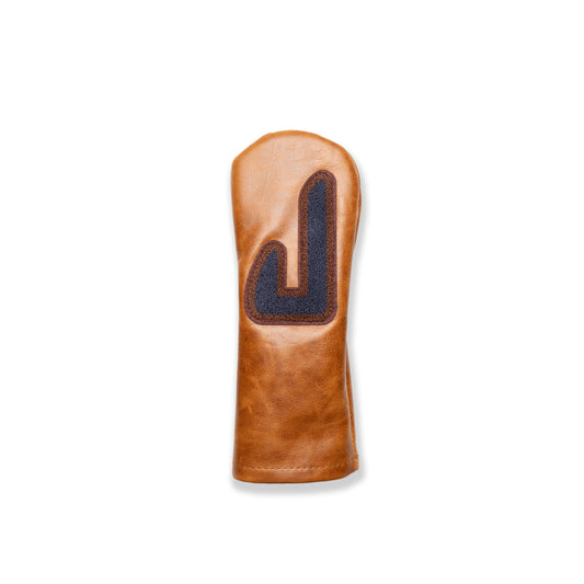 Block J Patch Fairway Headcover - Brown