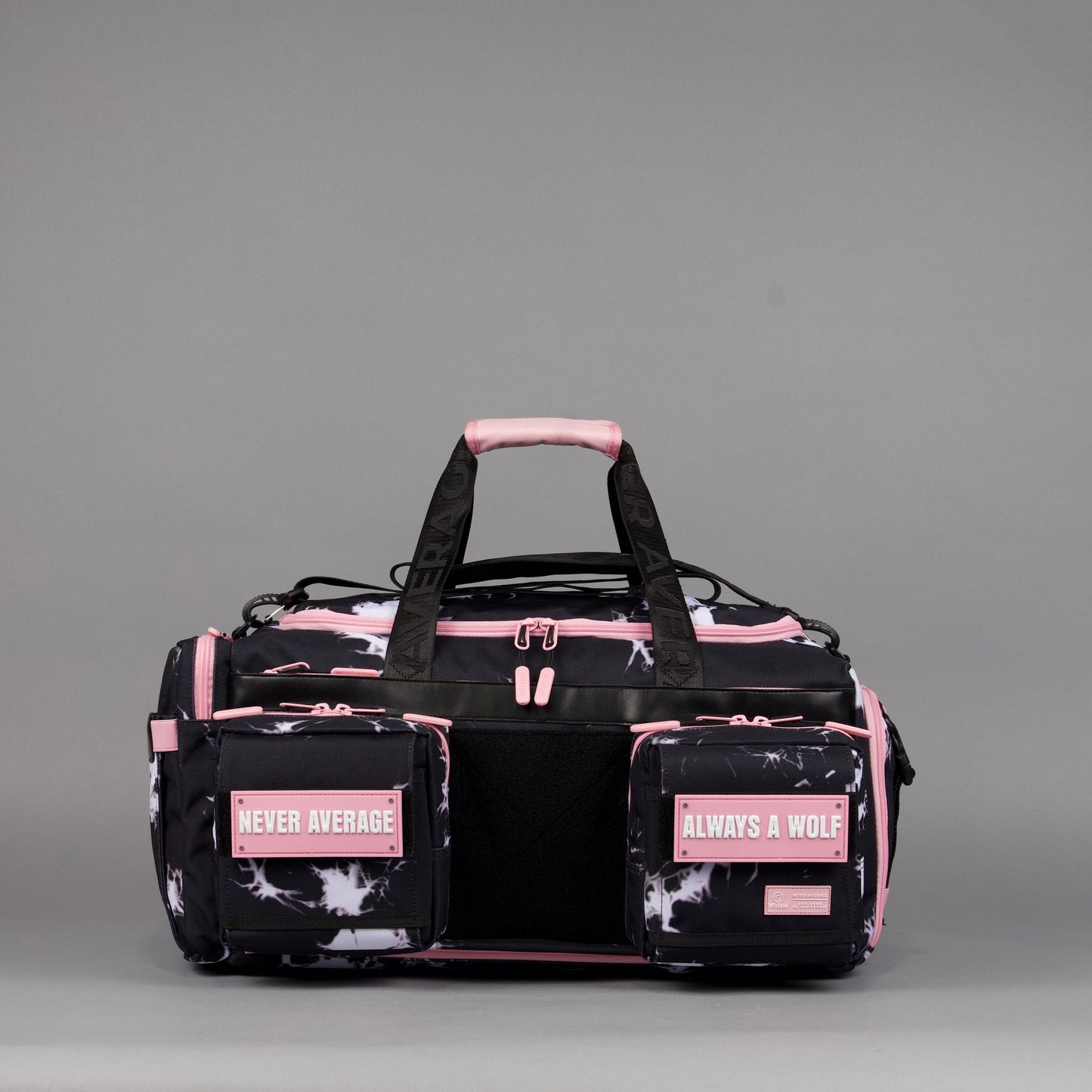 40L Ultimate Duffle Bag Black Lightning Knockout Pink