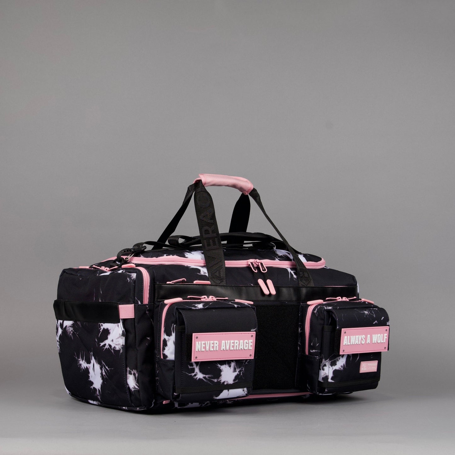 40L Ultimate Duffle Bag Black Lightning Knockout Pink