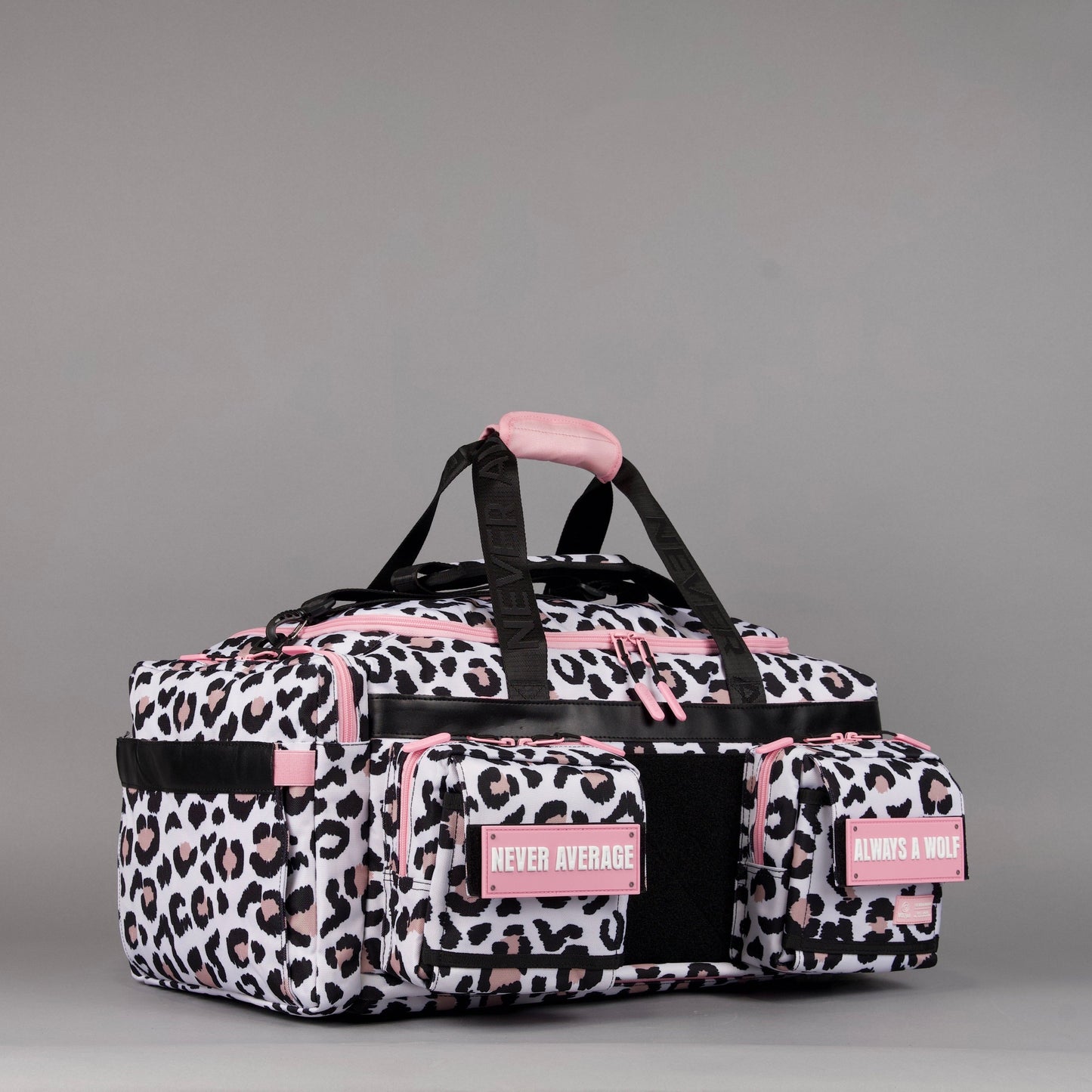 40L Ultimate Duffle Bag Leopard Pink Zip