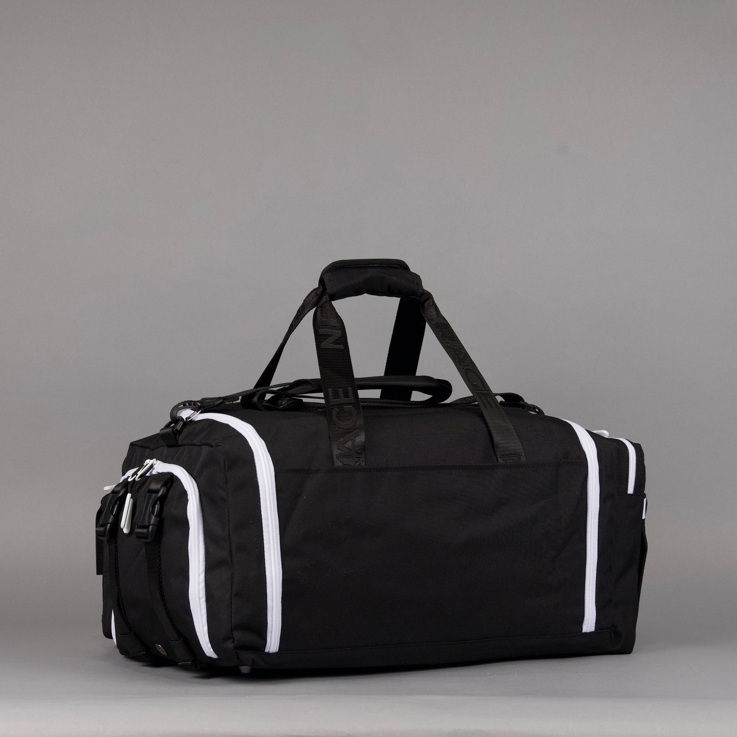 40L Ultimate Duffle Bag Alpha Black White Accents