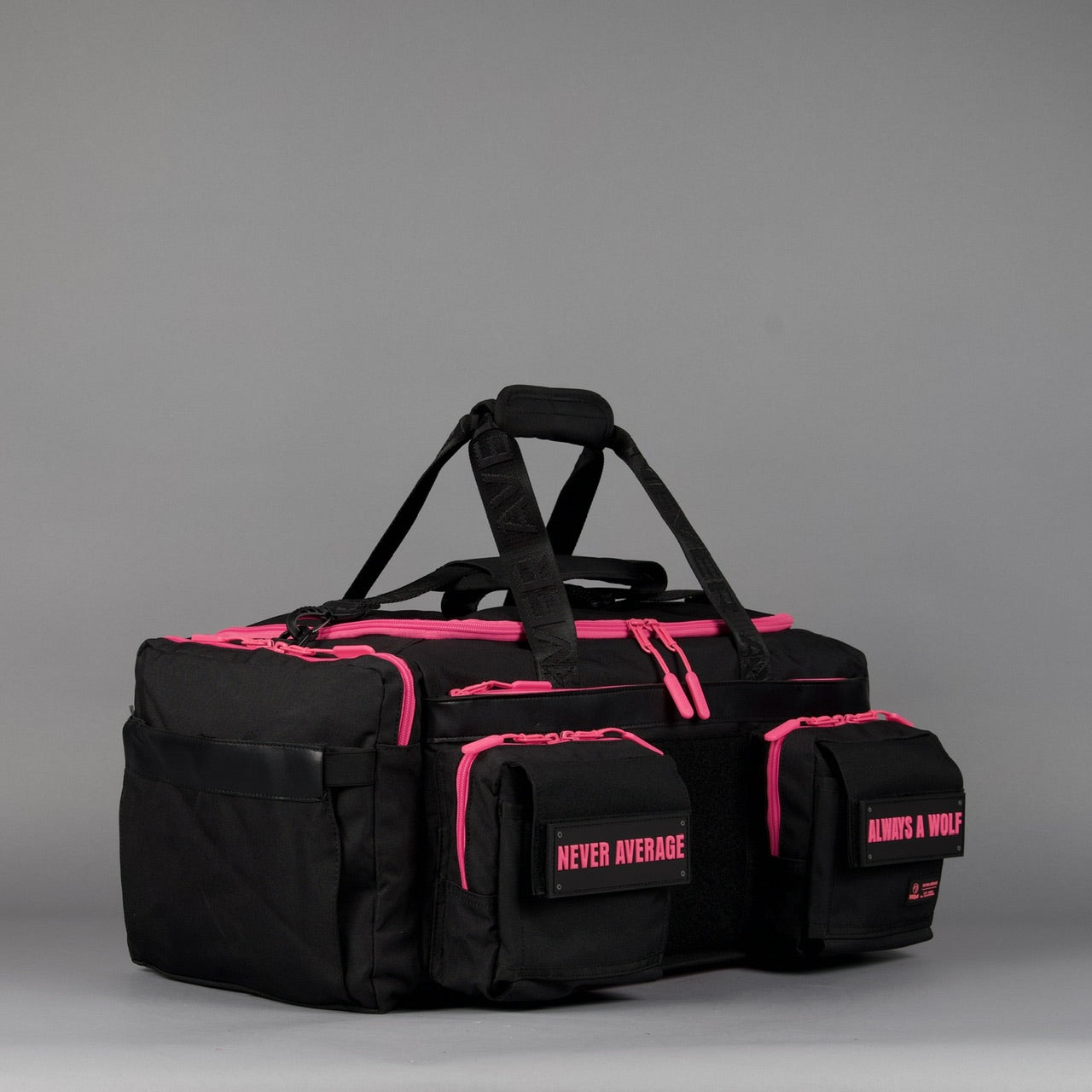 40L Ultimate Duffle Bag Black Neon Pink