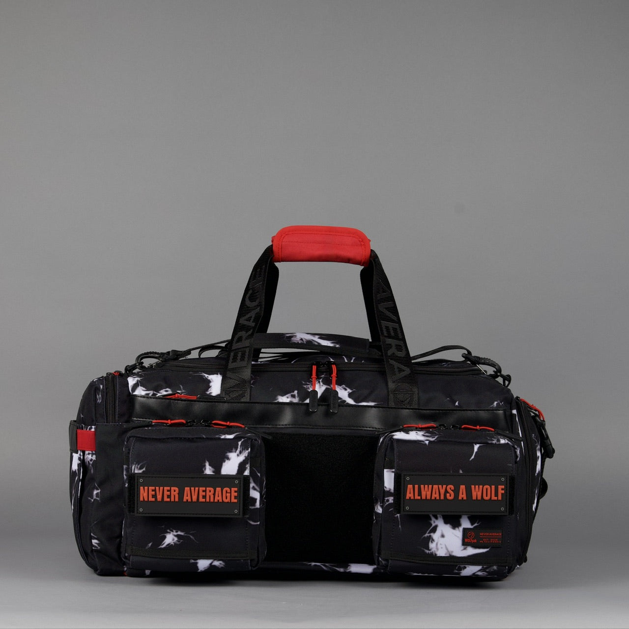 40L Ultimate Duffle Bag Black Lightning Immortal Red