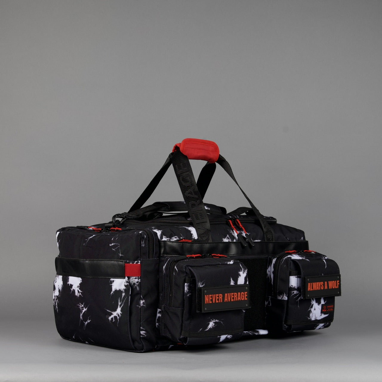 40L Ultimate Duffle Bag Black Lightning Immortal Red