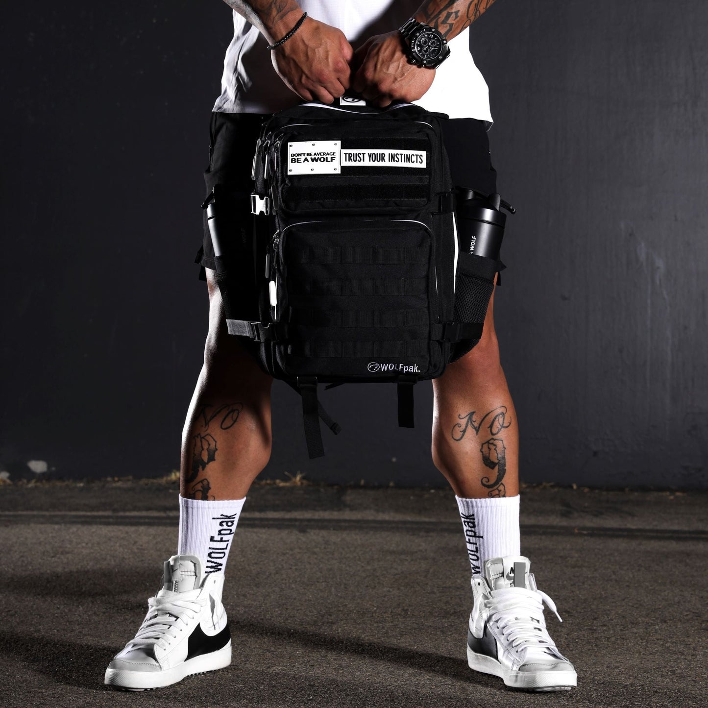 35L Backpack Alpha Black White Accents