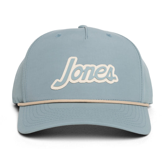 Retro Script Rope Hat - Smoke Blue