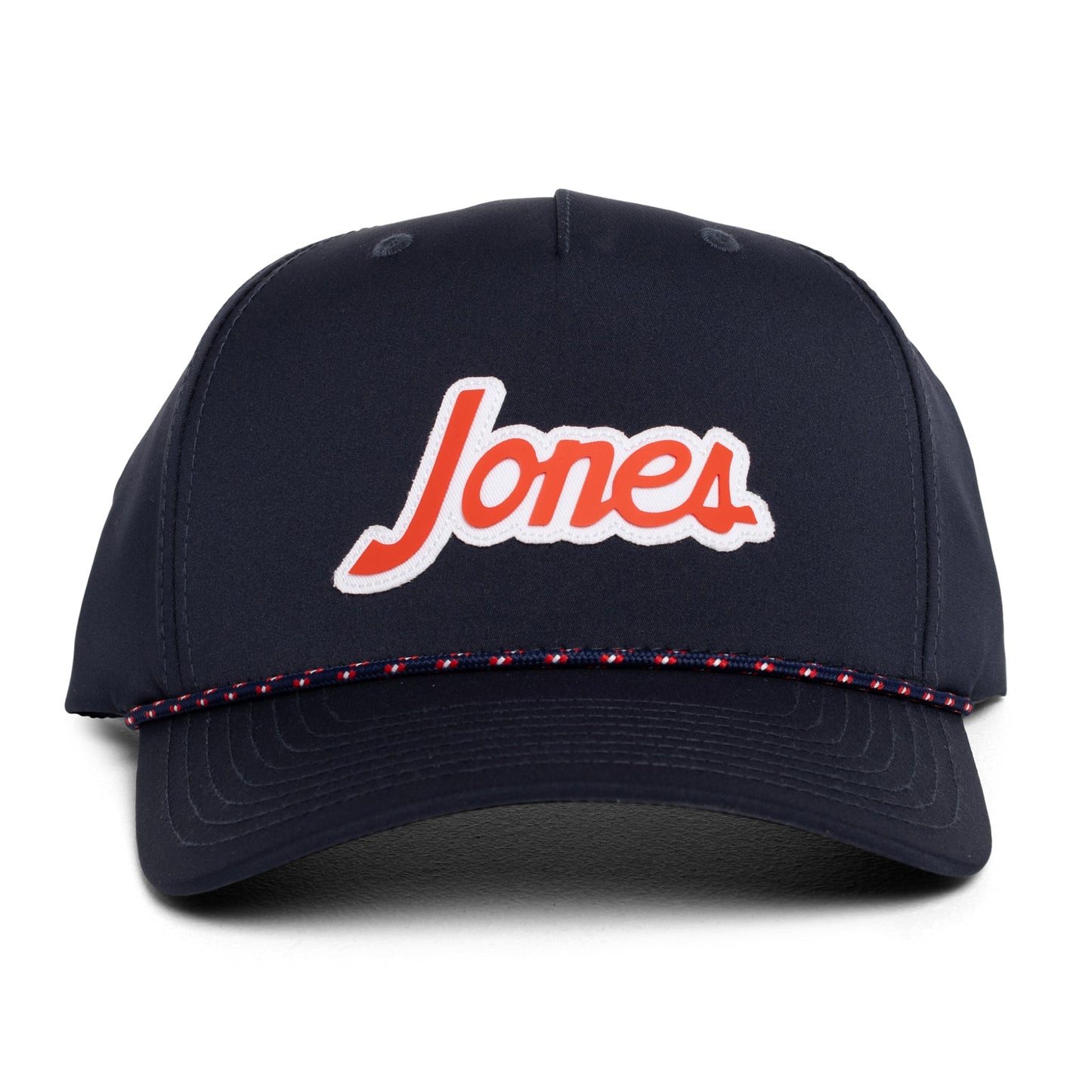 Retro Script Rope Hat - Navy