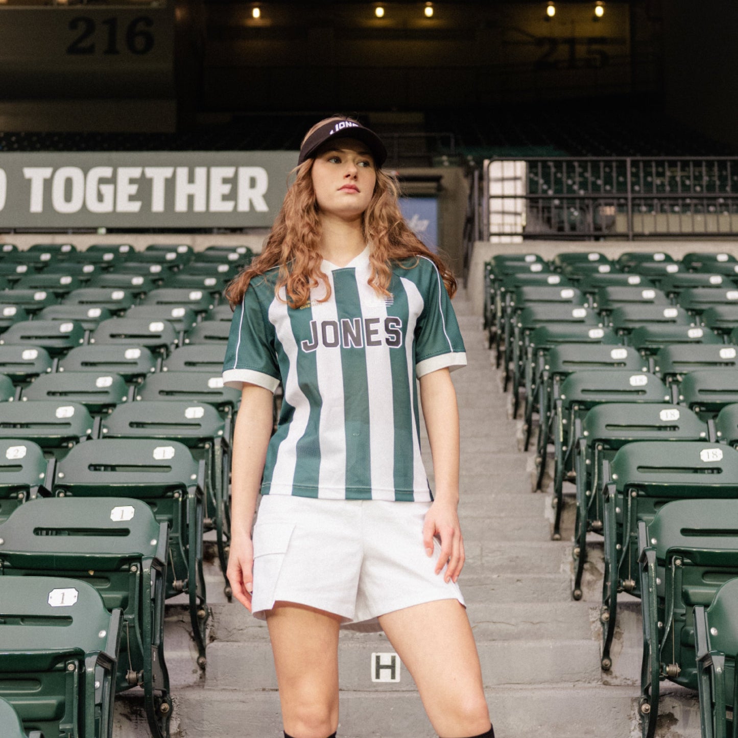 Jones x WAAC Women's Flying J Soccer Jersey - Green/White