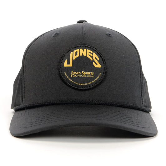 Circle Patch Rope Hat - Black