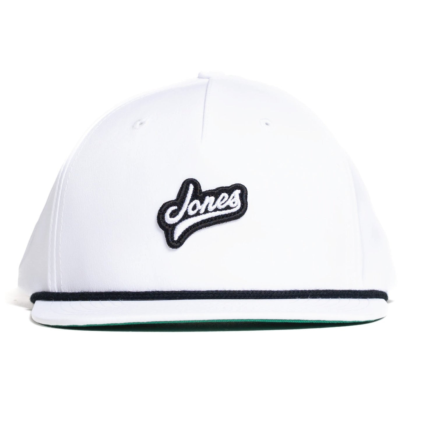 Jones Script Rope Snapback - White